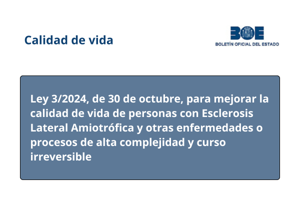 Ley para personas con Esclerosis Lateral Amiotrófica